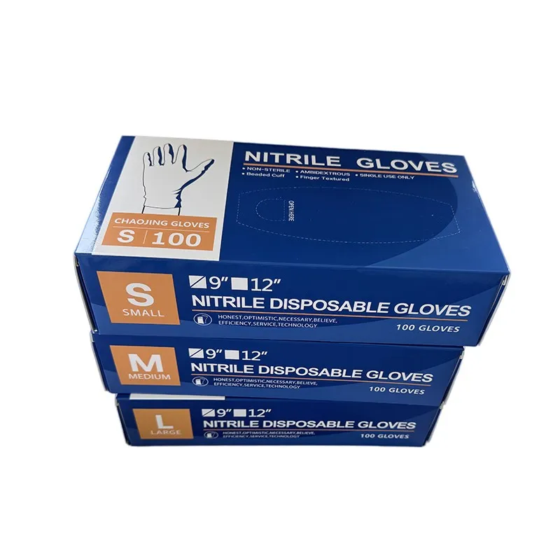 Blue Industrial Nitrile Gloves