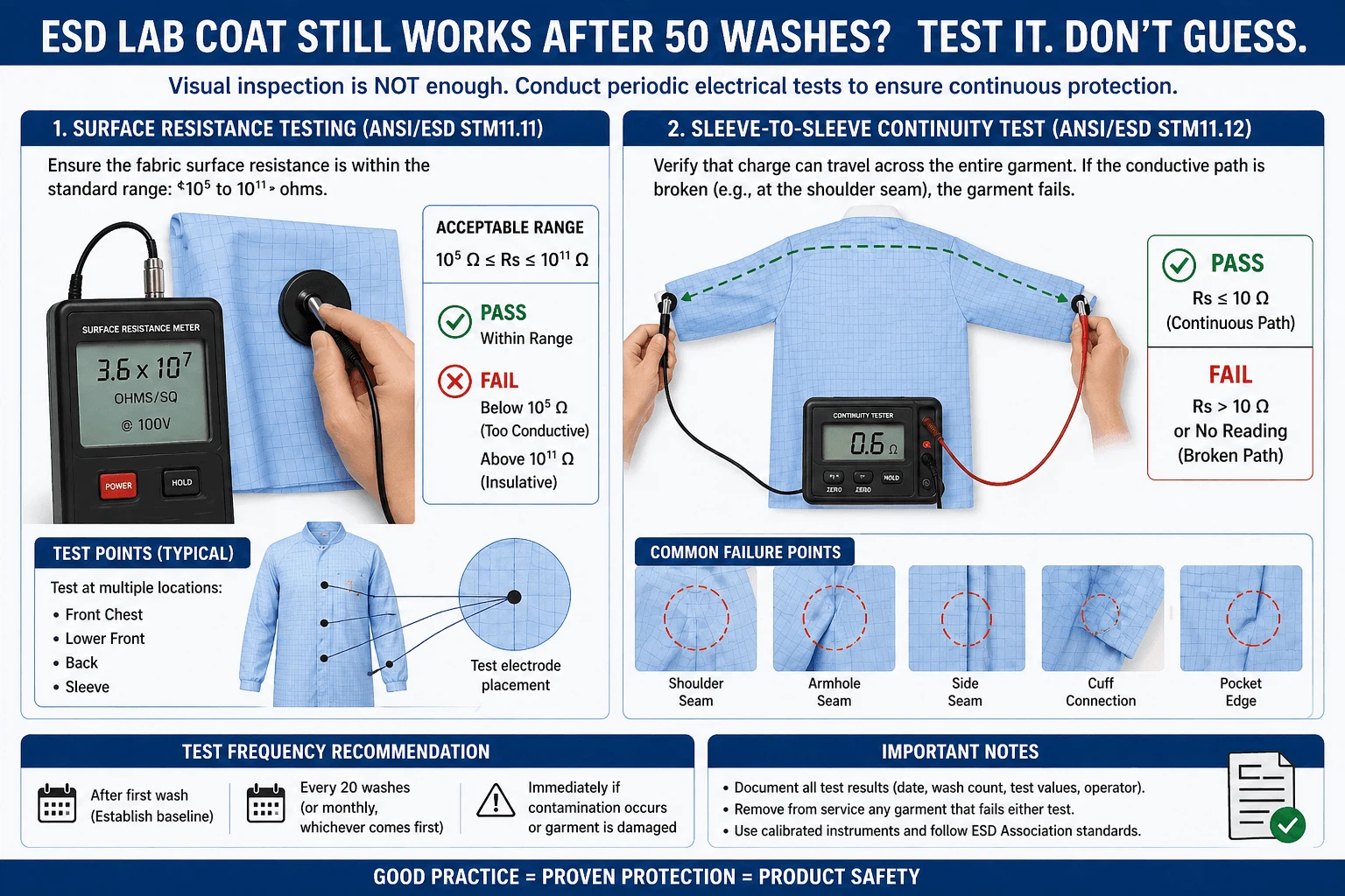 ESD Lab Coats ESD Lab Coats